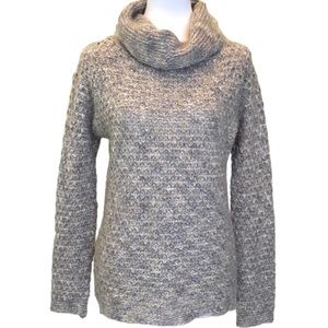 Anthropologie Gray Cowl Neck Sweater